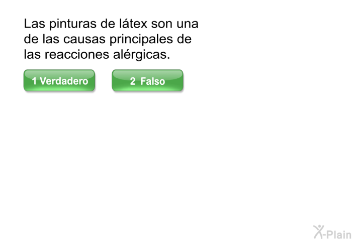 Las pinturas de l�tex son una de las causas principales de las reacciones al�rgicas.
