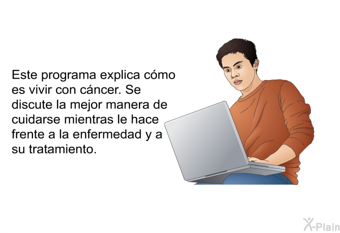 Esta informacin acerca de su salud explica cmo es vivir con cncer. Se discute la mejor manera de cuidarse mientras le hace frente a la enfermedad y a su tratamiento.