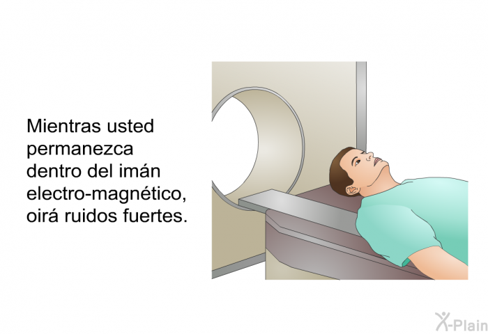 Mientras usted permanezca dentro del imn electro-magntico, oir ruidos fuertes.