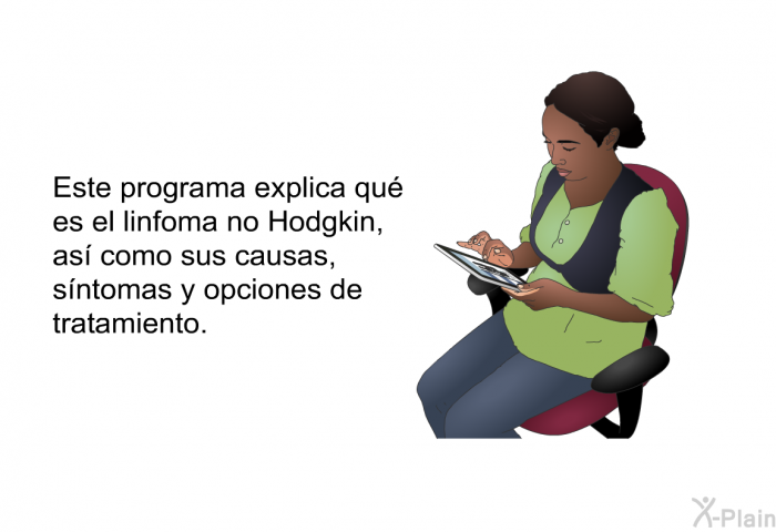 Esta informacin acerca de su salud explica qu es el linfoma no Hodgkin, as como sus causas, sntomas y opciones de tratamiento.