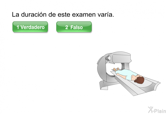 La duracin de este examen vara.