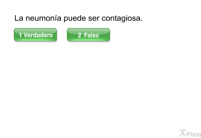 La neumona puede ser contagiosa.