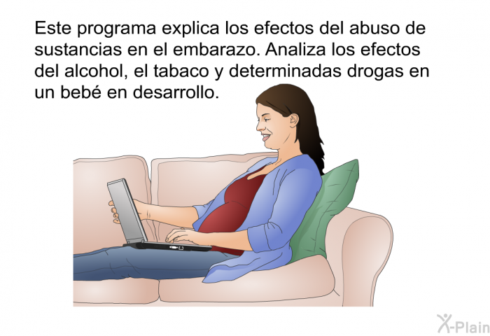 Esta informacin acerca de su salud explica los efectos del abuso de sustancias en el embarazo. Analiza los efectos del alcohol, el tabaco y determinadas drogas en un beb en desarrollo.