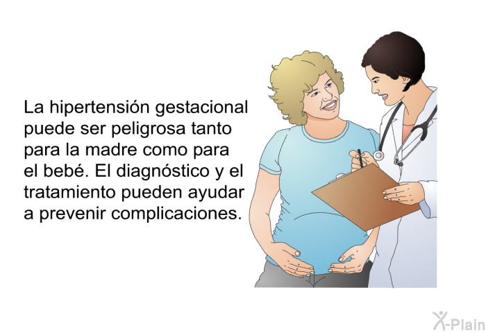 La hipertensin gestacional puede ser peligrosa tanto para la madre como para el beb. El diagnstico y el tratamiento pueden ayudar a prevenir complicaciones.