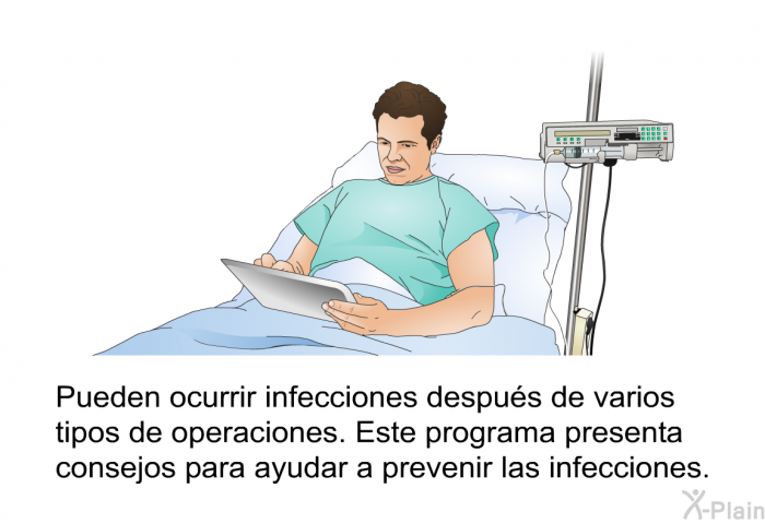 Pueden ocurrir infecciones despus de varios tipos de operaciones. Esta informacin acerca de su salud presenta consejos para ayudar a prevenir las infecciones.