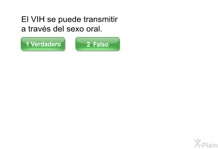 El VIH se puede transmitir a travs del sexo oral.