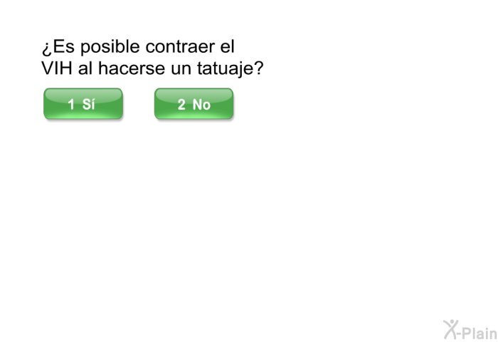 ¿Es posible contraer el VIH al hacerse un tatuaje?