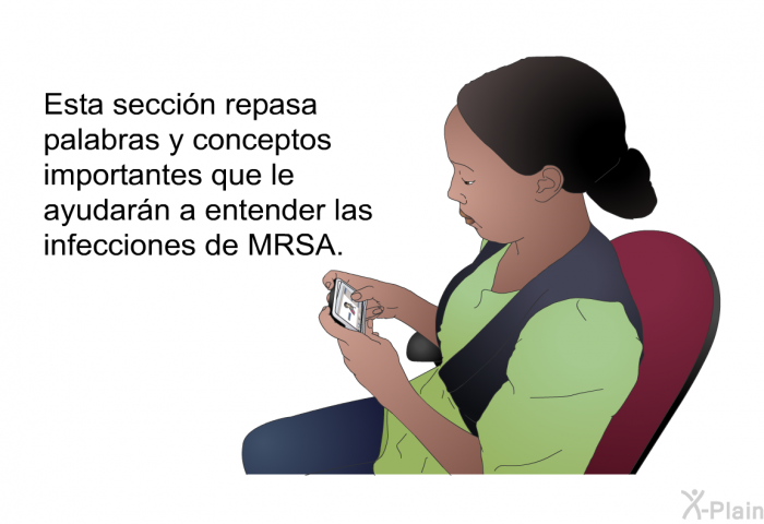 Esta seccin repasa palabras y conceptos importantes que le ayudarn a entender las infecciones de MRSA.