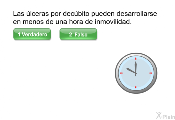 Las lceras por decbito pueden desarrollarse en menos de una hora de inmovilidad.