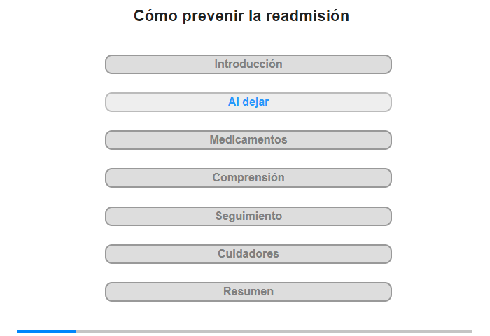 Al dejar el centro de atencin mdica