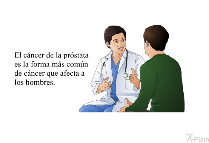 El cncer de la prstata es la forma ms comn de cncer que afecta a los hombres.