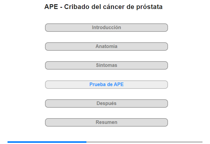 Prueba del APE