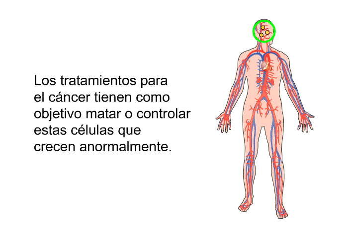 Los tratamientos para el cncer tienen como objetivo matar o controlar estas clulas que crecen anormalmente.
