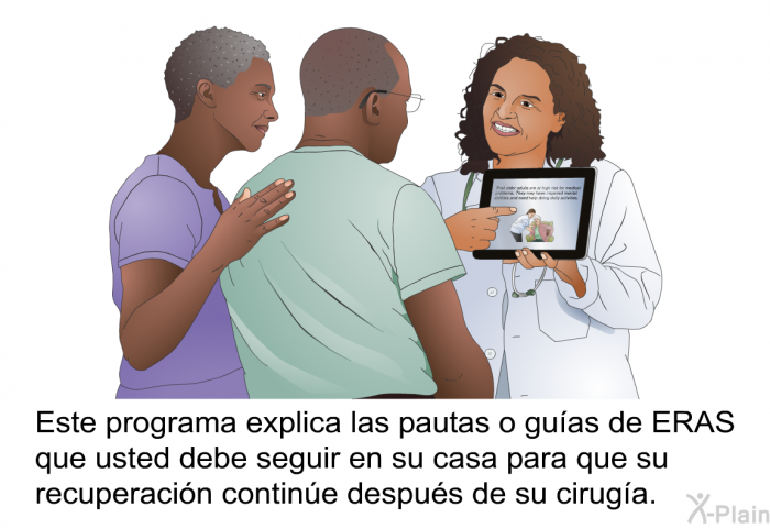 Esta informacin acerca de su salud explica las pautas o guas de ERAS que usted debe seguir en su casa para que su recuperacin contine despus de su ciruga.