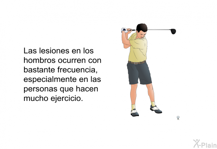 Las lesiones en los hombros ocurren con bastante frecuencia, especialmente en las personas que hacen mucho ejercicio.