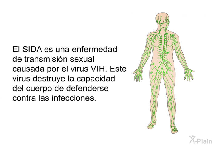 El SIDA es una enfermedad de transmisin sexual causada por el virus VIH. Este virus destruye la capacidad del cuerpo de defenderse contra las infecciones.