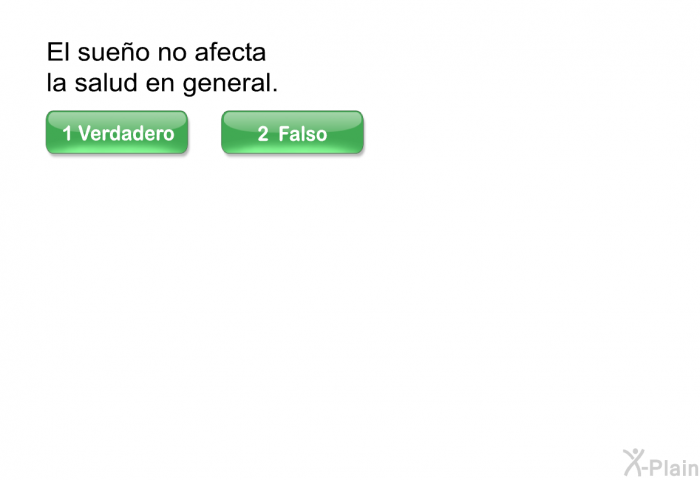 El sueo no afecta la salud en general.