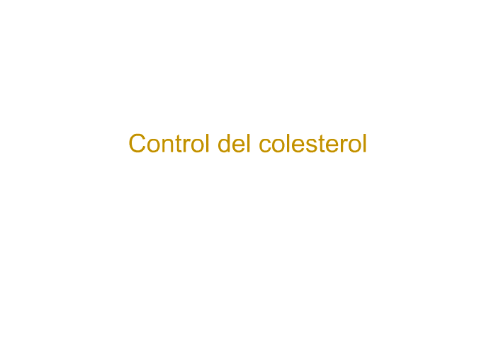 Control del colesterol