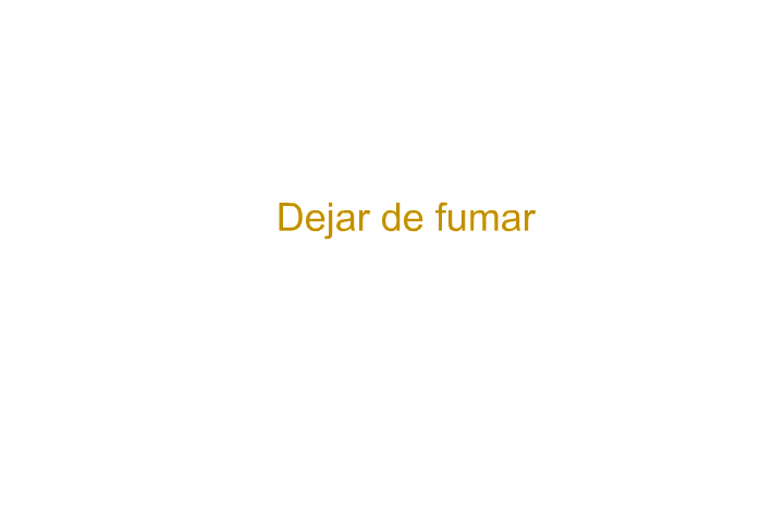 Dejar de fumar