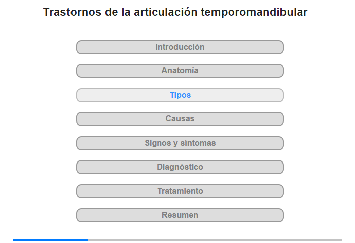 Tipos de trastornos temporomandibulares