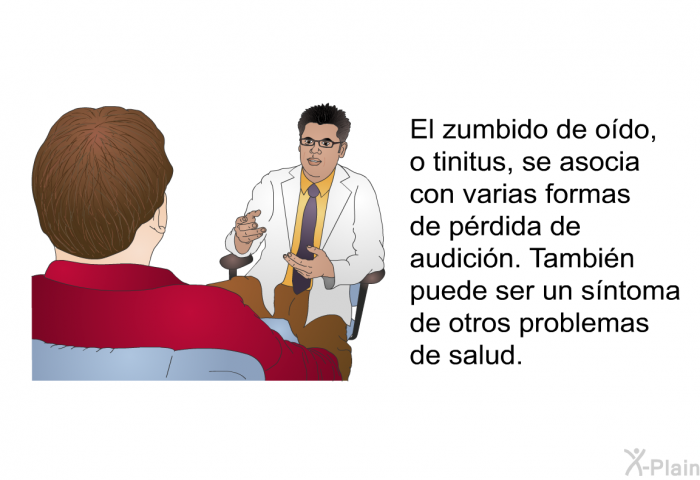 El zumbido de odo, o tinitus, se asocia con varias formas de prdida de audicin. Tambin puede ser un sntoma de otros problemas de salud.