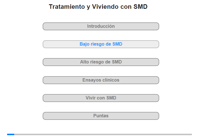 Tratamiento de pacientes con SMD de bajo riesgo