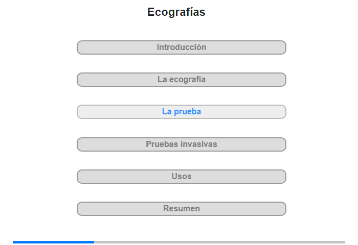 La prueba de ecografa