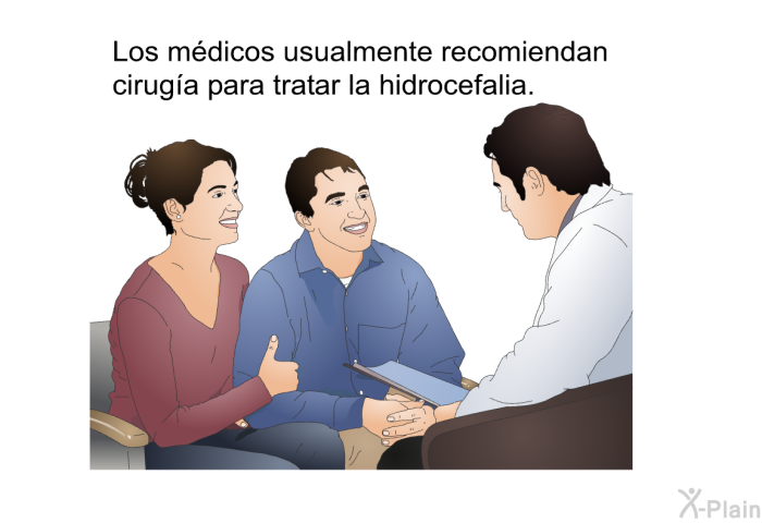 Los mdicos usualmente recomiendan ciruga para tratar la hidrocefalia.