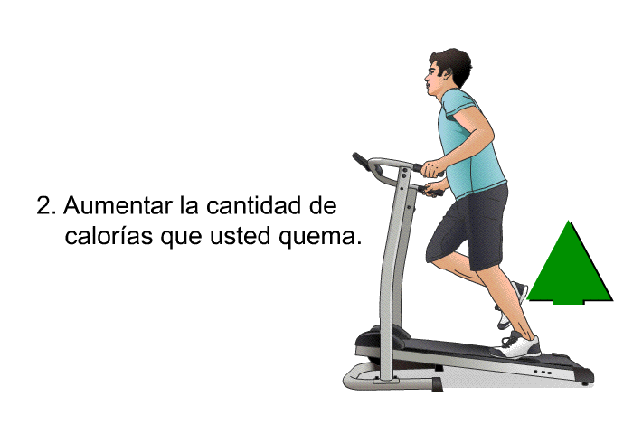 Aumentar la cantidad de calor�as que usted quema.